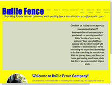 Tablet Screenshot of bulliefence.com